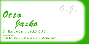 otto jasko business card